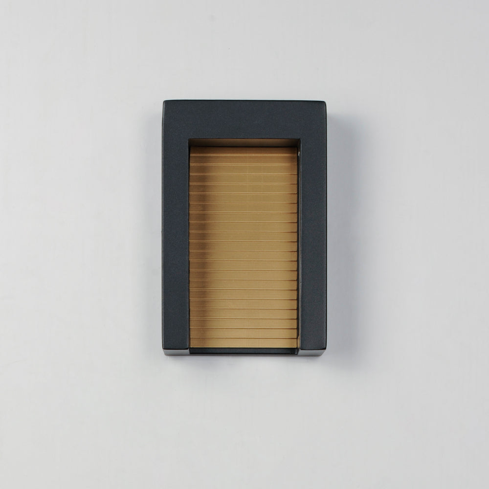 Alcove Small LED Outdoor Wall Sconce by ET2 Lighting, styled view 1
