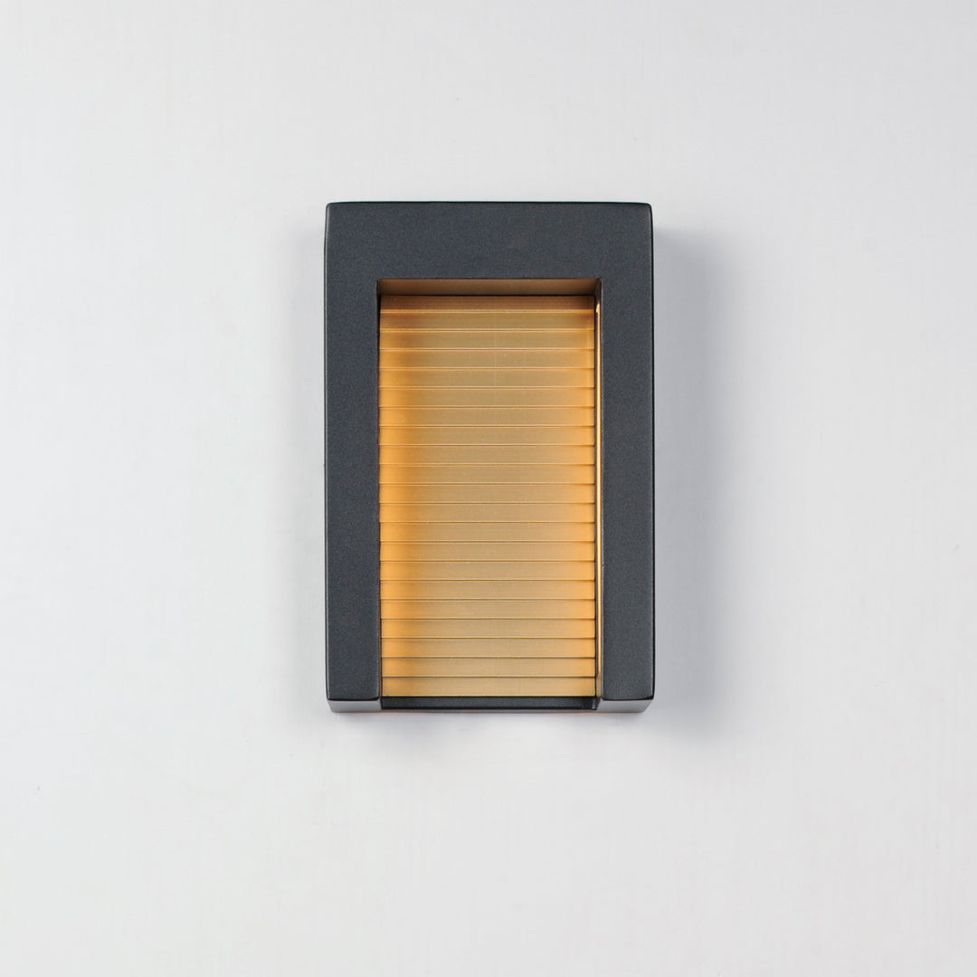 Alcove Small LED Outdoor Wall Sconce by ET2 Lighting, styled view 2