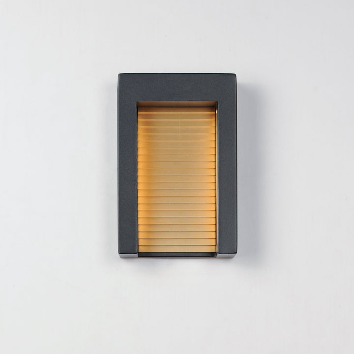 Alcove Small LED Outdoor Wall Sconce by ET2 Lighting, styled view 2
