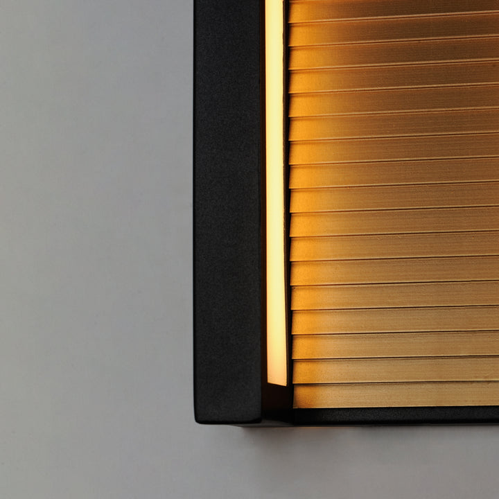 Alcove Small LED Outdoor Wall Sconce by ET2 Lighting, styled view 4