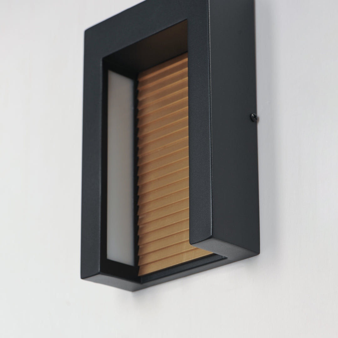 Alcove Small LED Outdoor Wall Sconce by ET2 Lighting, styled view 5