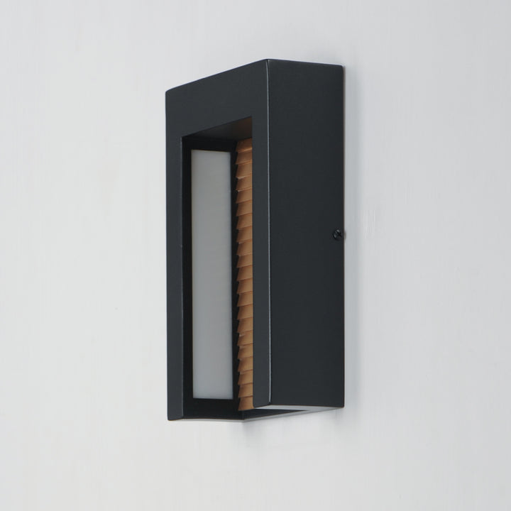 Alcove Small LED Outdoor Wall Sconce by ET2 Lighting, styled view 6