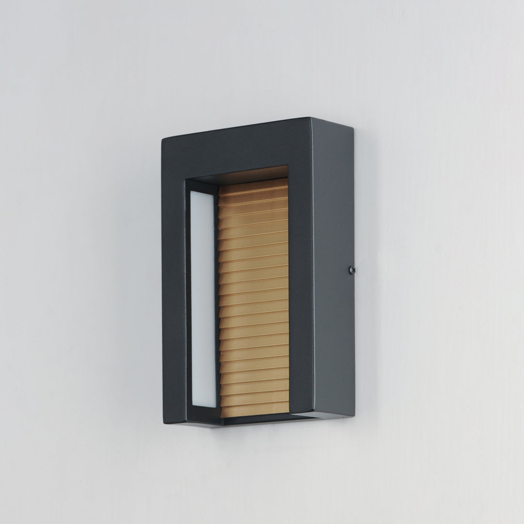 Alcove Small LED Outdoor Wall Sconce by ET2 Lighting, styled view 7