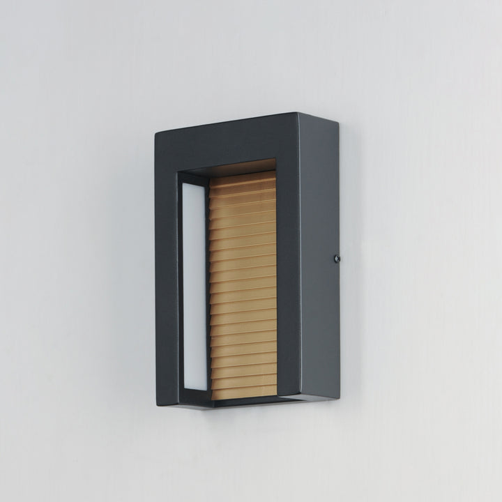 Alcove Small LED Outdoor Wall Sconce by ET2 Lighting, styled view 7