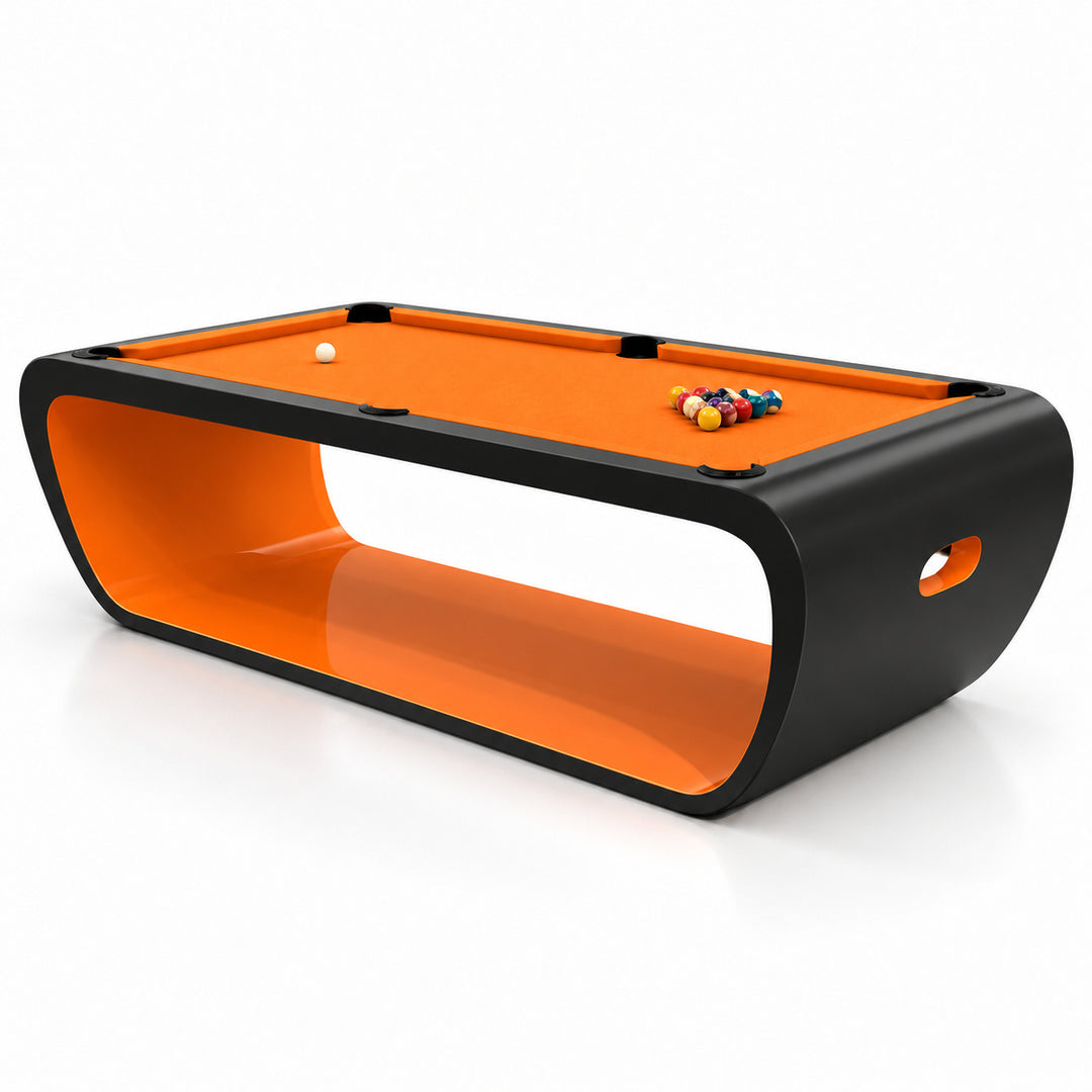Aldo pool table - Tangerine &amp; Black 