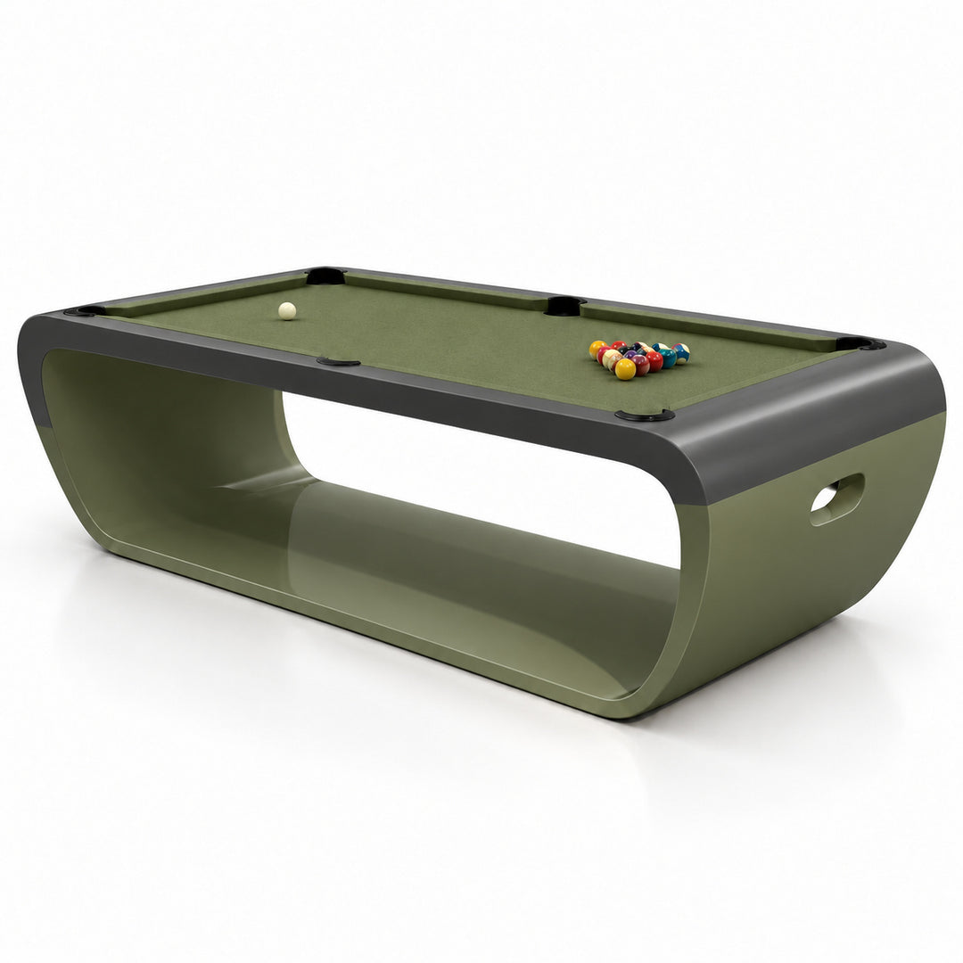 Aldo pool table - Olive &amp; Charcoal 