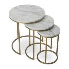 ALEXY MARBLE TOP NESTING TABLE Soho Concept