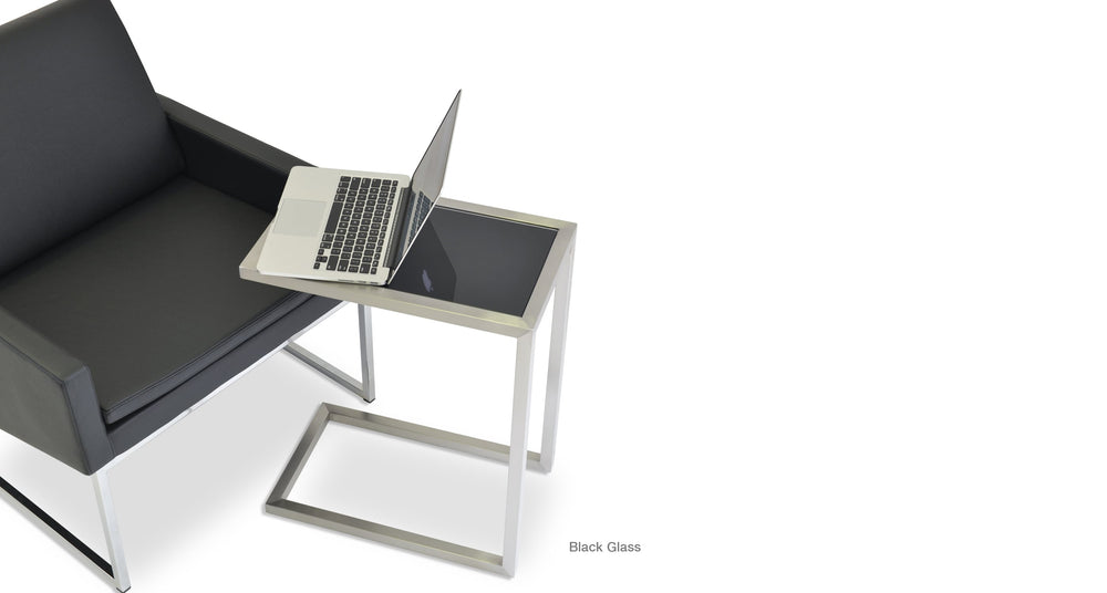 Alfa Glass End Table Soho Concept