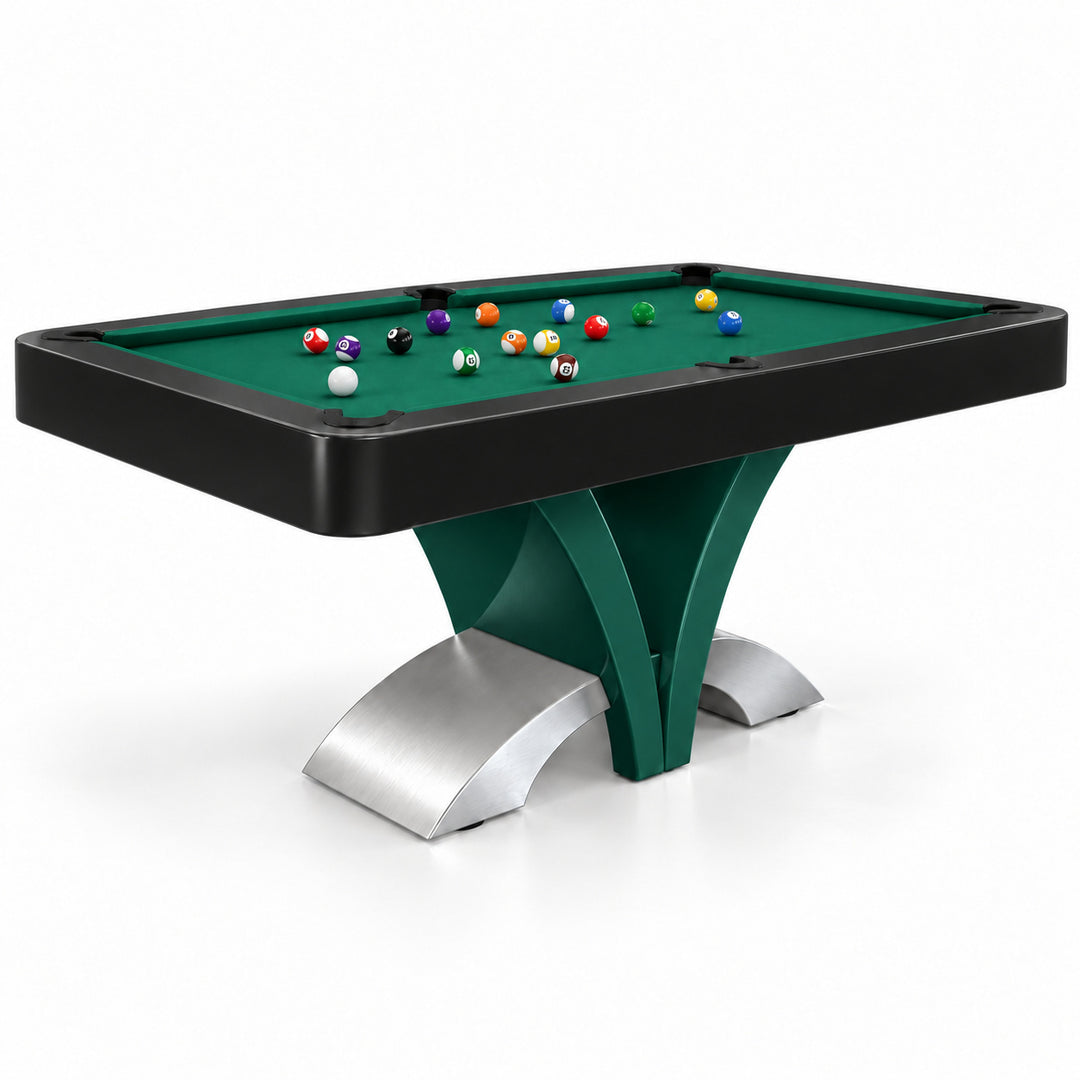 Aliya pool table - Emerald &amp; Black 