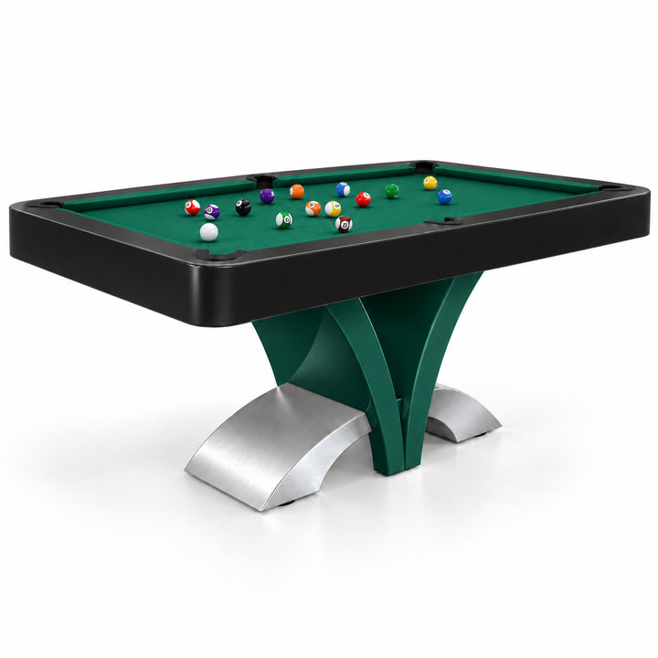 Aliya pool table - Emerald &amp; Black 