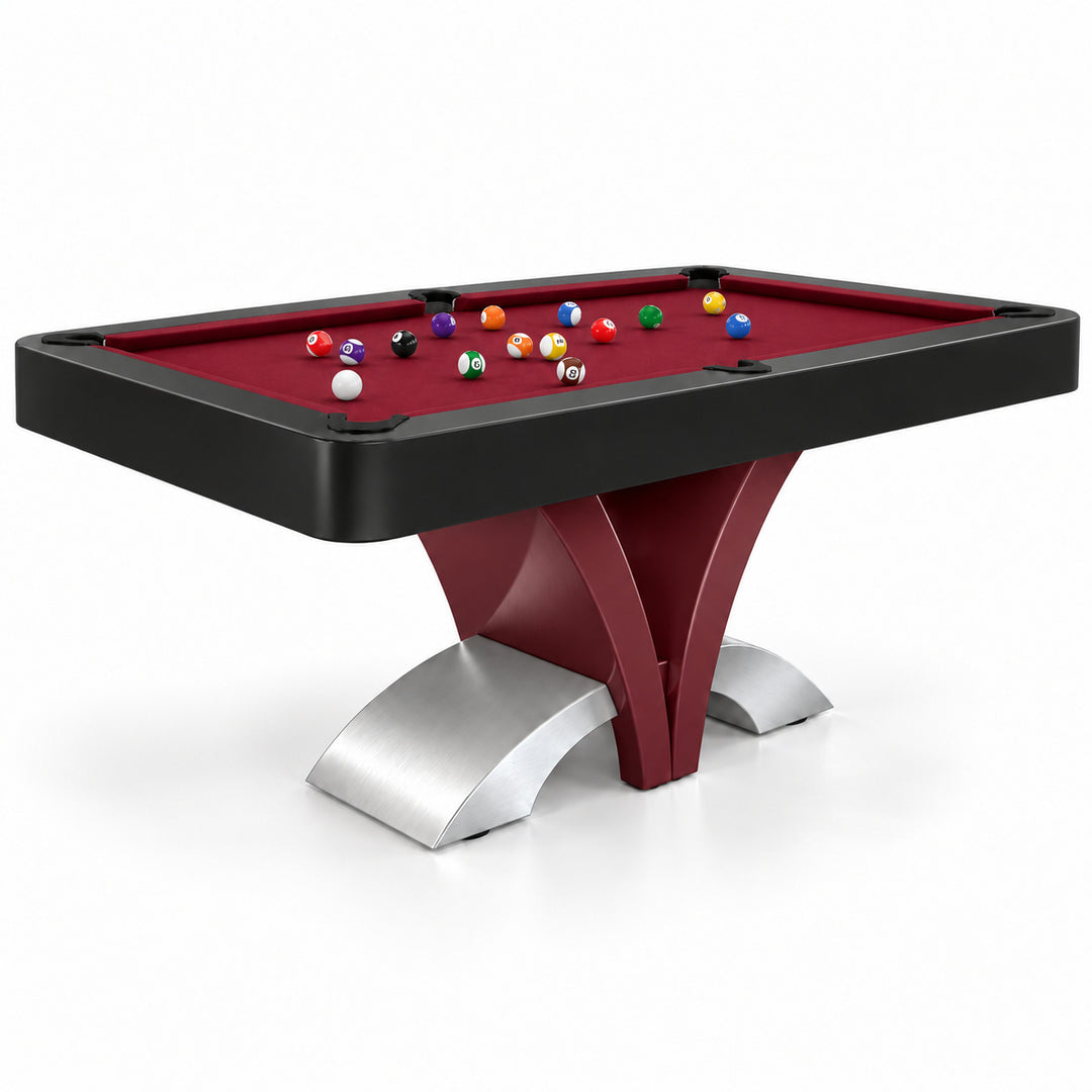 Aliya pool table - Oxblood &amp; Black 