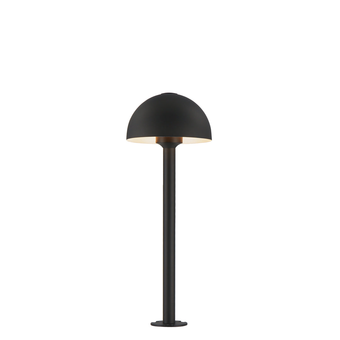 Alumilux: Bollard Dome Light W/ 16" Pole by ET2 Lighting in Black, front view