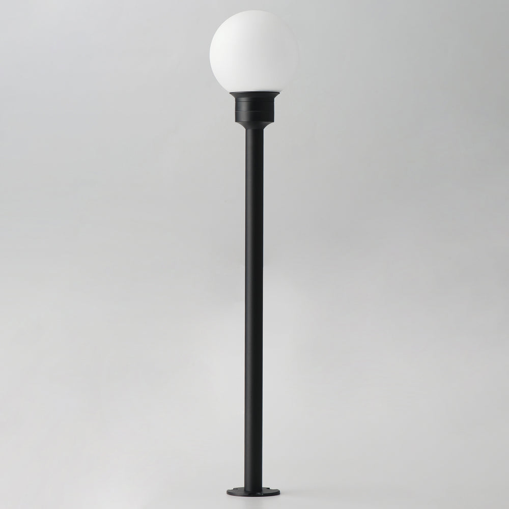 Alumilux: Bollard Globe Light W/ 16" Pole by ET2 Lighting, styled view 1
