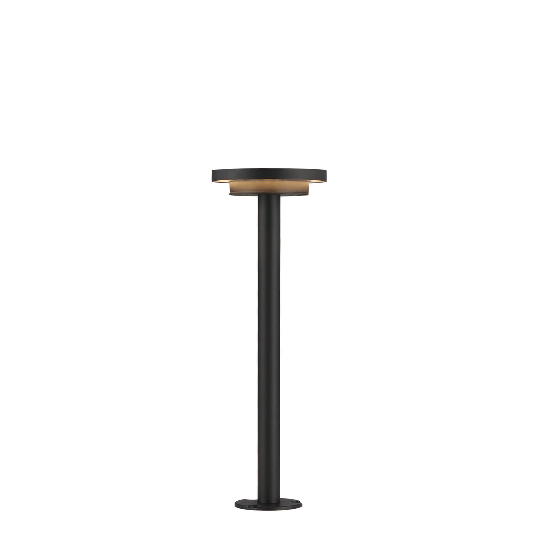 Alumilux: Bollard Light W/ 24" Pole by ET2 Lighting in Black, front view