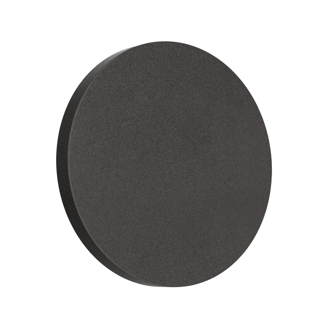 Alumilux: Dish LED Outdoor Wall Sconce by ET2 Lighting in Black, front view