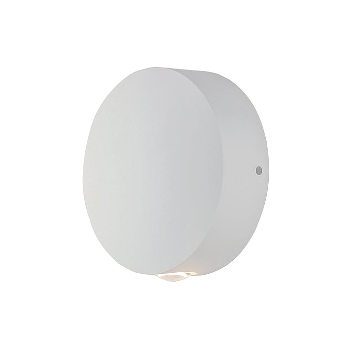 Alumilux: Glint LED Outdoor Wall Sconce by ET2 Lighting in White, front view