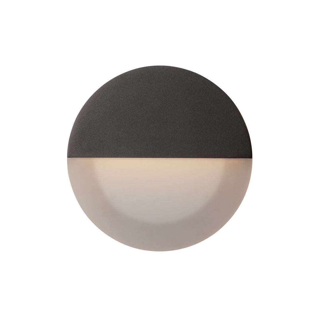 Alumilux: Glow LED Outdoor Wall Sconce (10" W) by ET2 Lighting in Black, front view