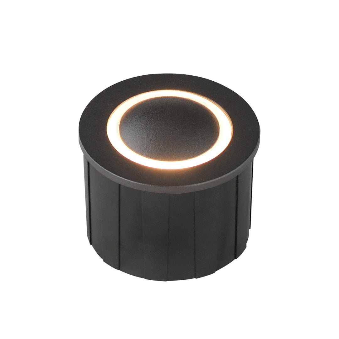 Alumilux Landscape 12V 3W In-Ground Outline by ET2 Lighting in Black, front view