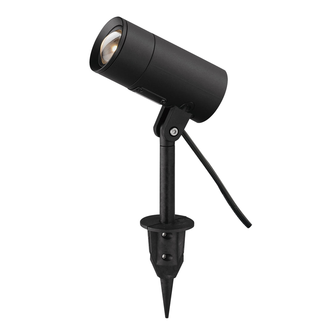 Alumilux Landscape: Spot Spot Light w CCT and Beam by ET2 Lighting in Black, front view