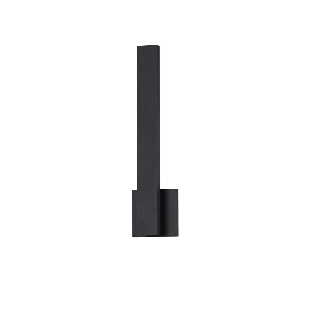 Alumilux: Line 5CCT 18" LED Outdoor Wall Sconce by ET2 Lighting in Black, front view
