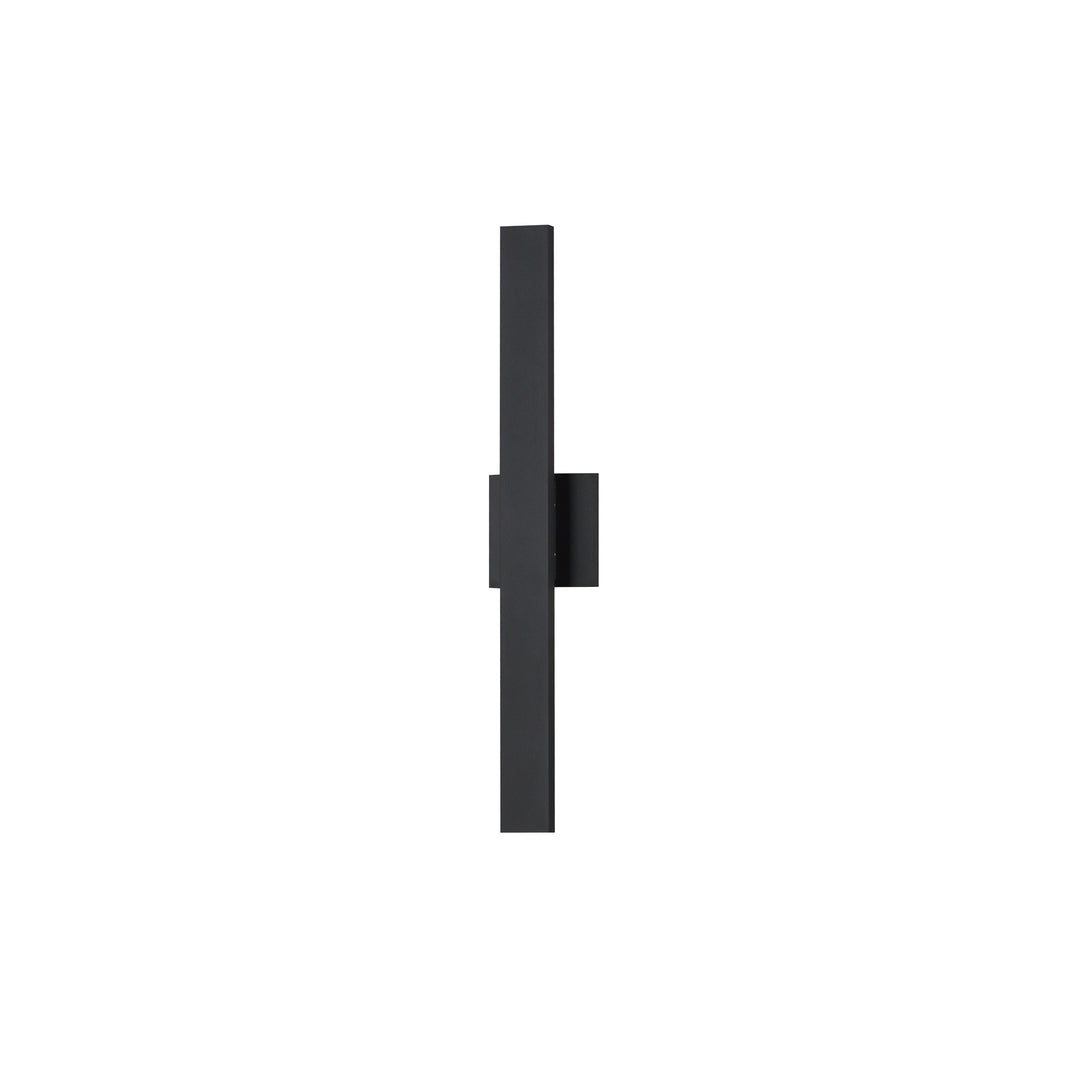 Alumilux: Line 5CCT 24" LED Outdoor Wall Sconce by ET2 Lighting in Black, front view
