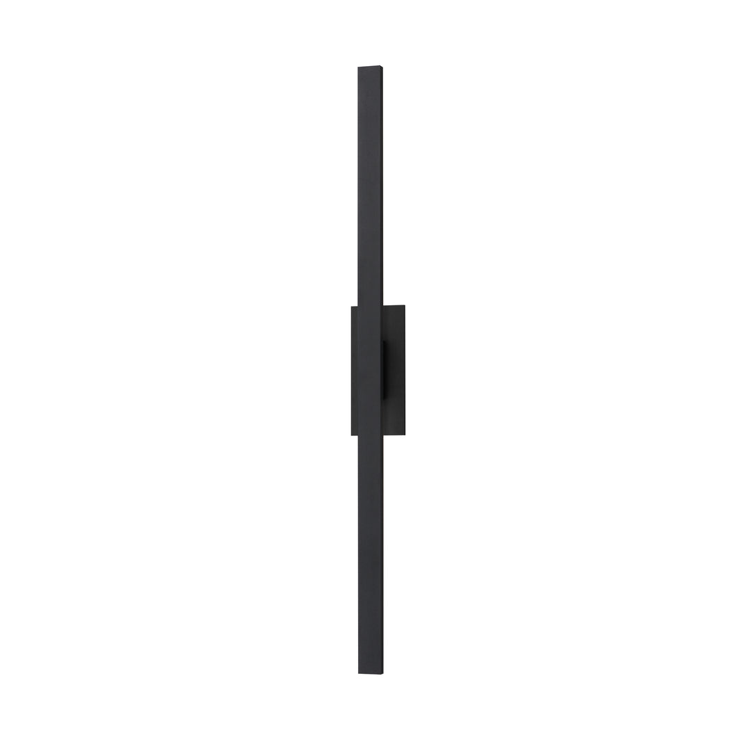 Alumilux: Line 5CCT 51" LED Outdoor Wall Sconce by ET2 Lighting in Black, front view
