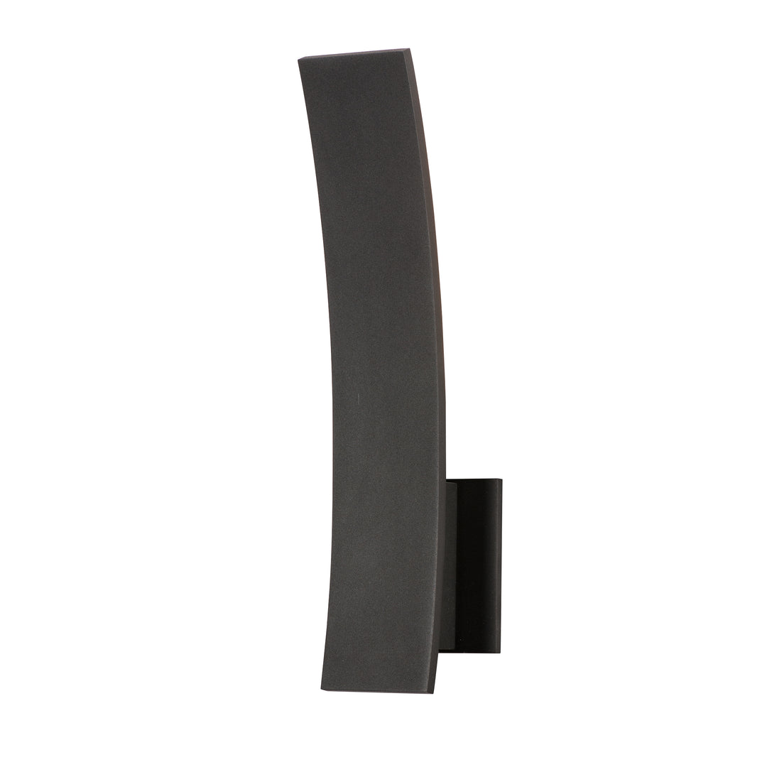 Alumilux: Prime LED Outdoor Wall Sconce by ET2 Lighting in Black, front view