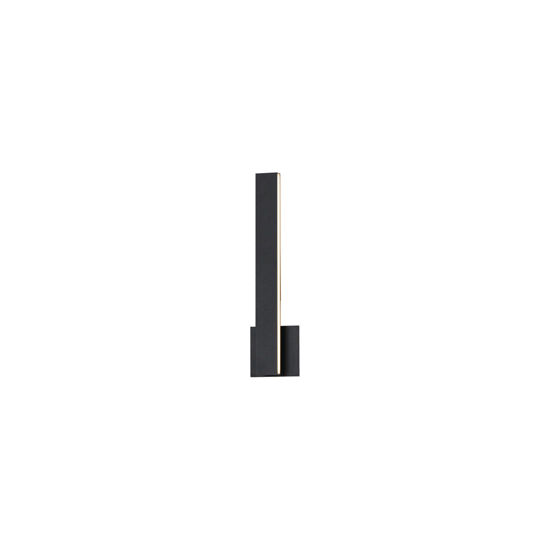 Alumilux: SideLine 18" LED Outdoor Wall Sconce by ET2 Lighting in Black, front view