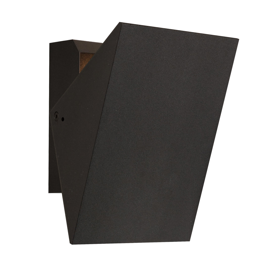 Alumilux: Tilt LED Outdoor Sconce by ET2 Lighting in Black, front view