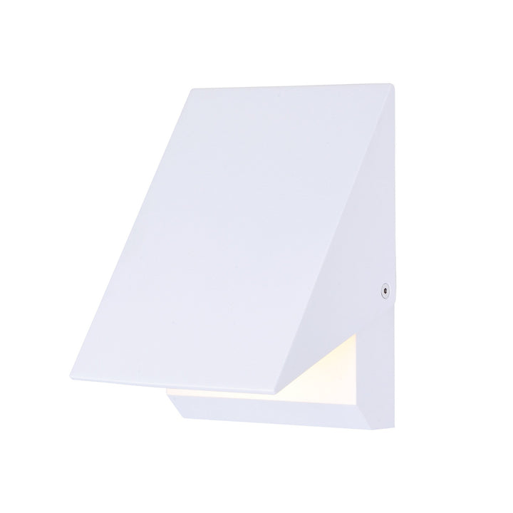 Alumilux: Tilt LED Outdoor Wall Sconce by ET2 Lighting in White, front view