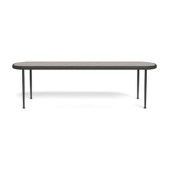Andre Rectangle Dining Table by Harbour in Aluminum Asteroid