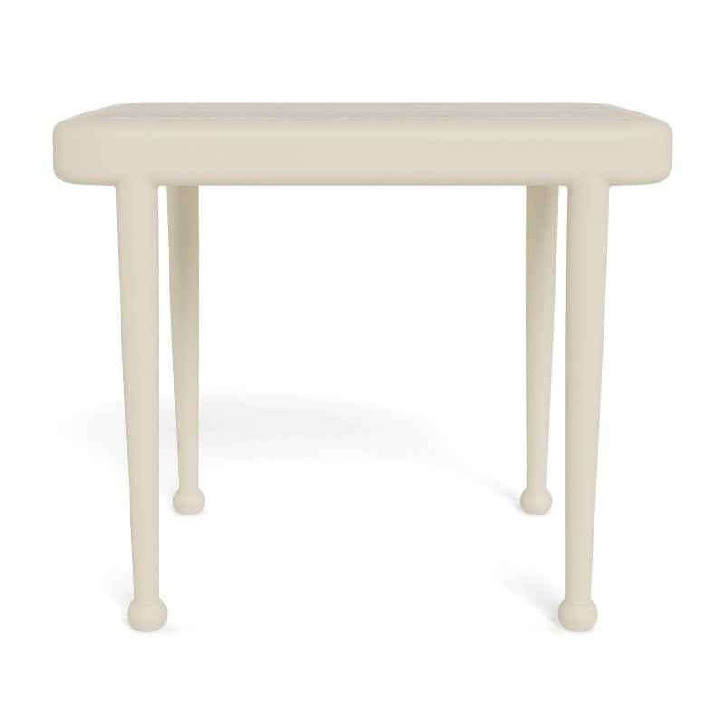 Andre Rectangle Side Table by Harbour in Aluminum Bone