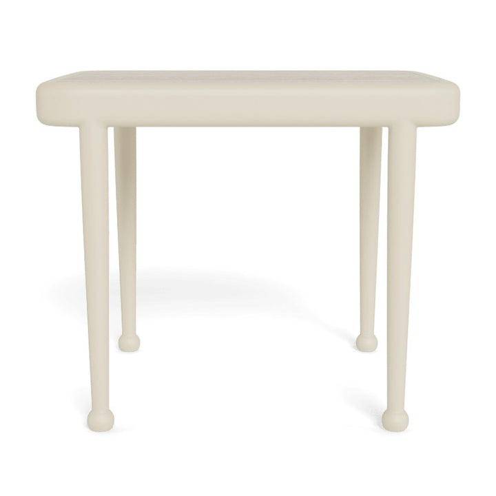 Andre Rectangle Side Table by Harbour in Aluminum Bone