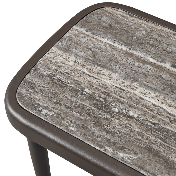 Andre Rectangle Side Table by Harbour detail view 3