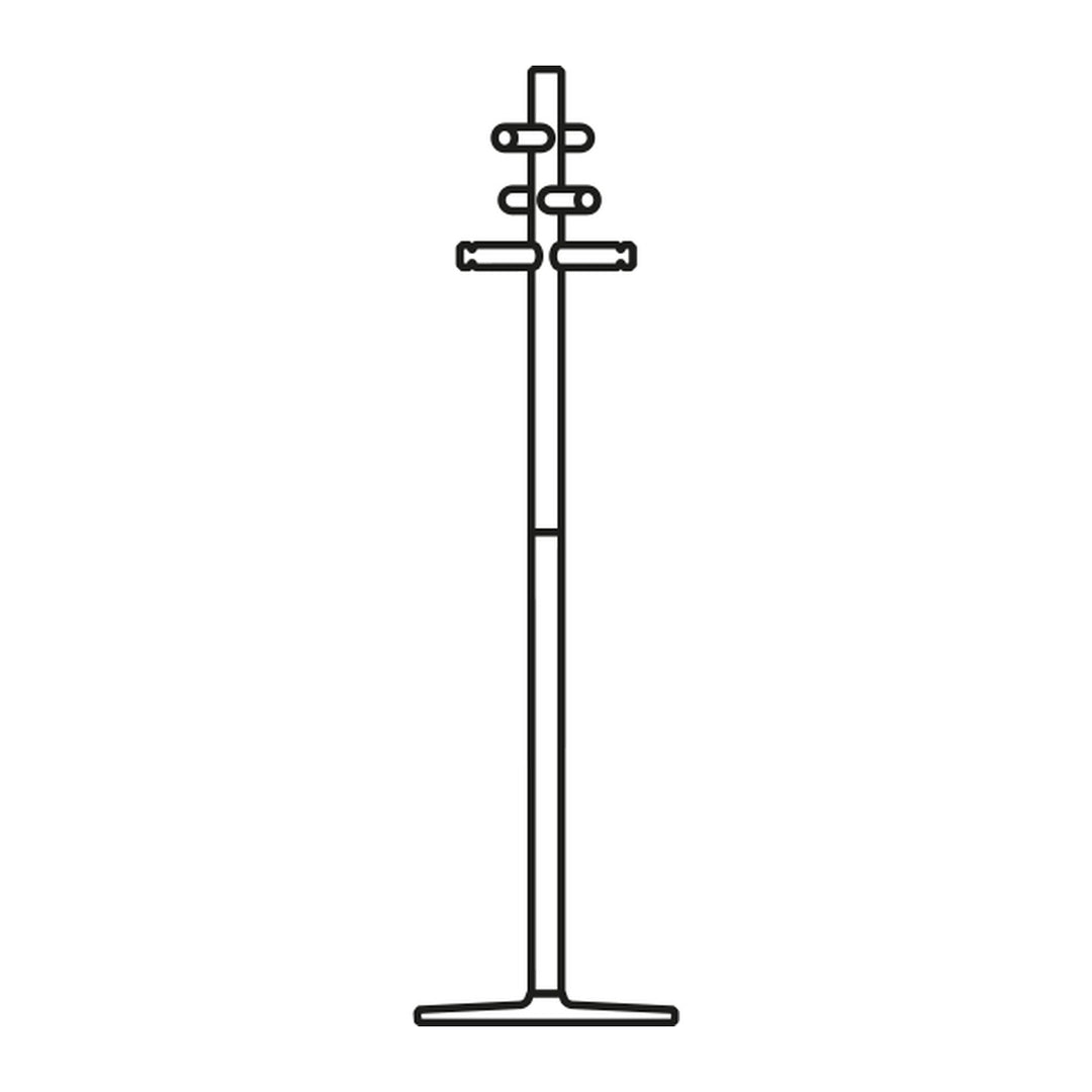 App Coat Stand by Connubia line drawing