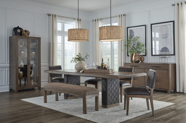 Arden Curio Cabinet in Tavern Brown — lifestyle photo