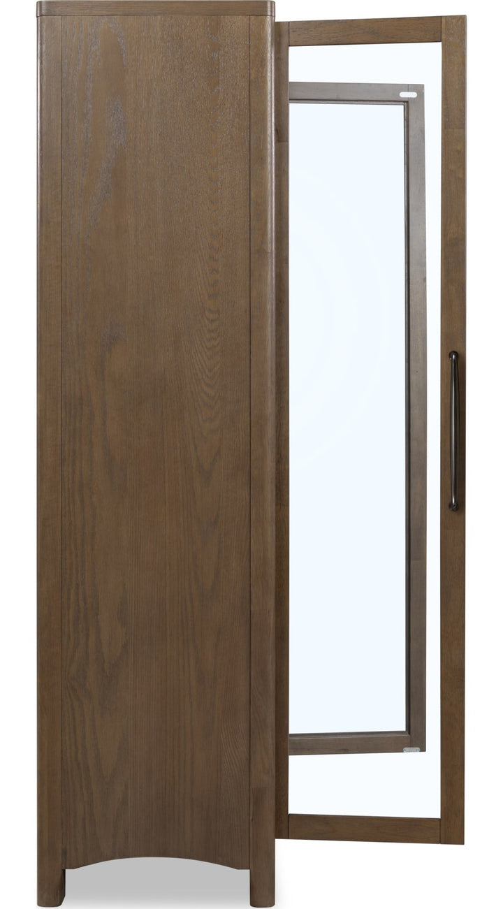 Arden Curio Cabinet in Tavern Brown — product view on a white background