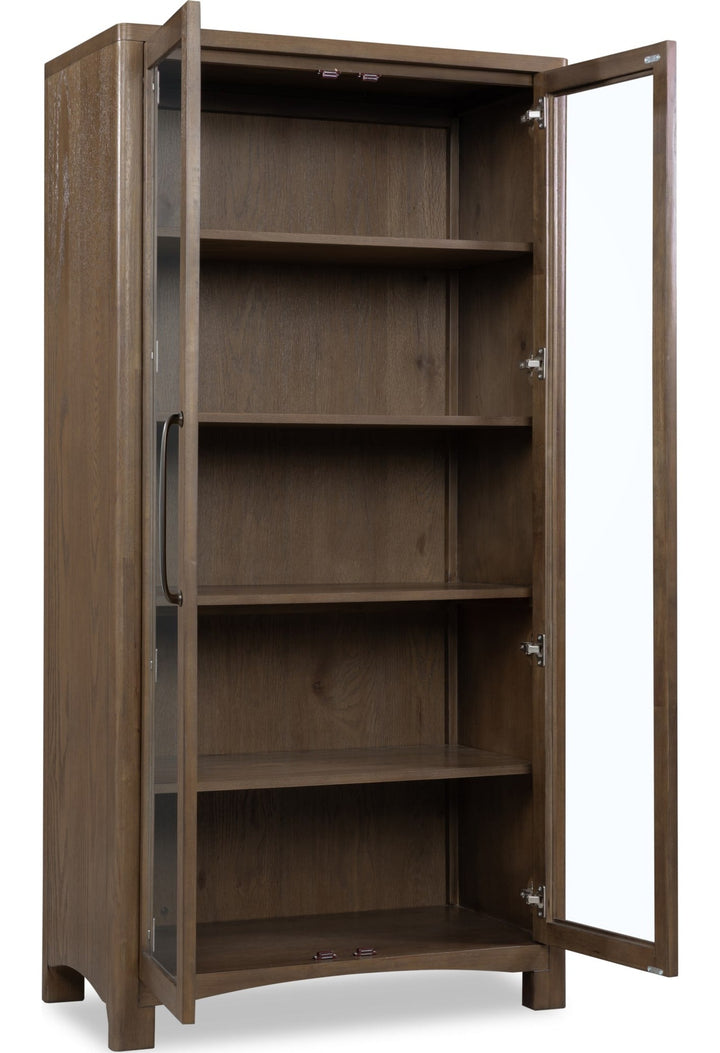 Arden Curio Cabinet in Tavern Brown — product view on a white background
