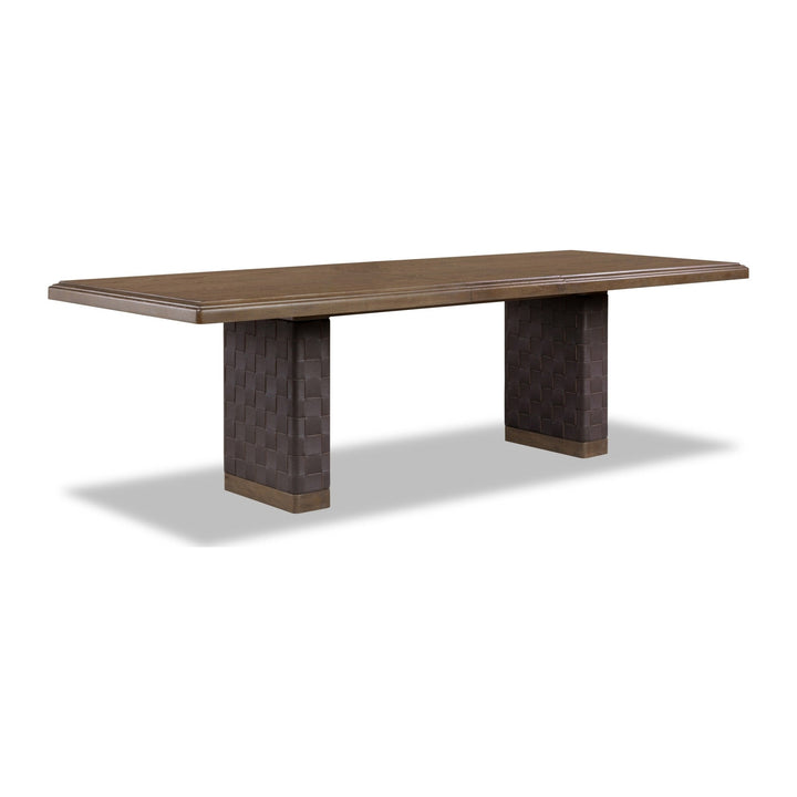 Arden Extendable Dining Table by Modus in Tavern Brown — product view on a white background