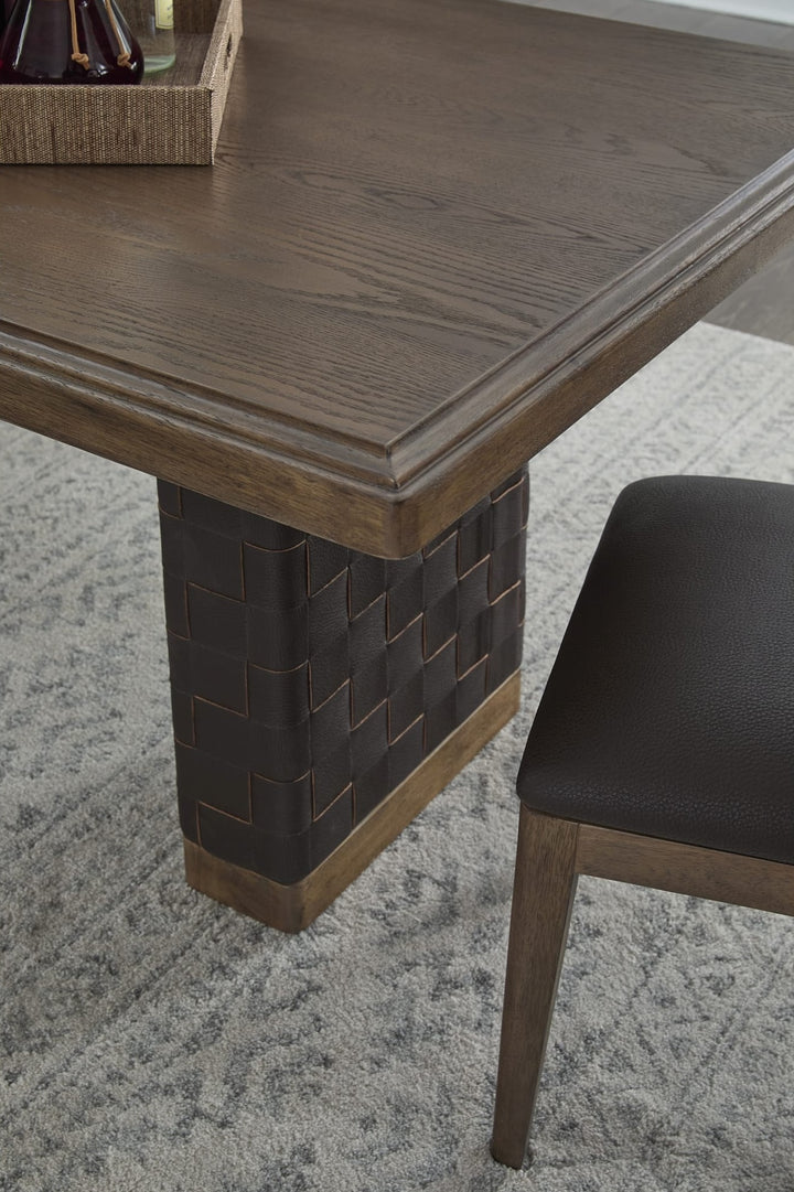 Arden Extendable Dining Table in Tavern Brown — lifestyle photo