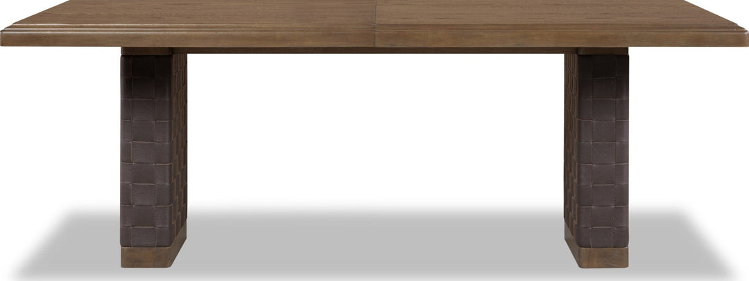 Arden Extendable Dining Table in Tavern Brown — lifestyle photo