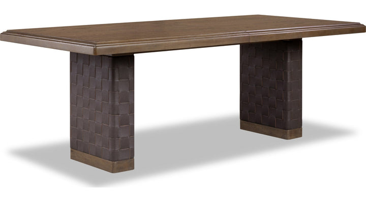 Arden Extendable Dining Table in Tavern Brown — product view on a white background