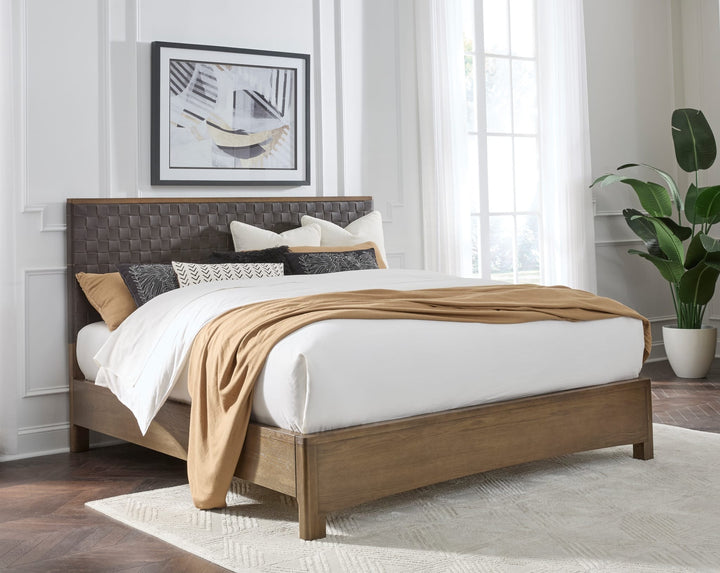Arden Platform Bed styled in a bedroom