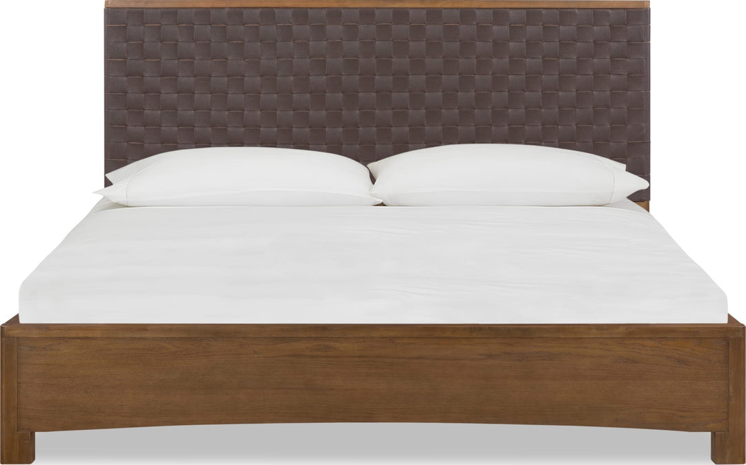 Arden Platform Bed — white background, front view