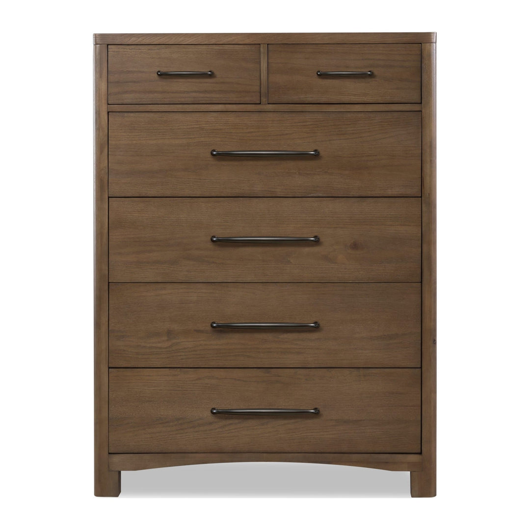 Arden Six Drawer Chest by Modus in Tavern Brown — on a white background