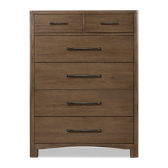 Arden Six Drawer Chest by Modus in Tavern Brown — on a white background