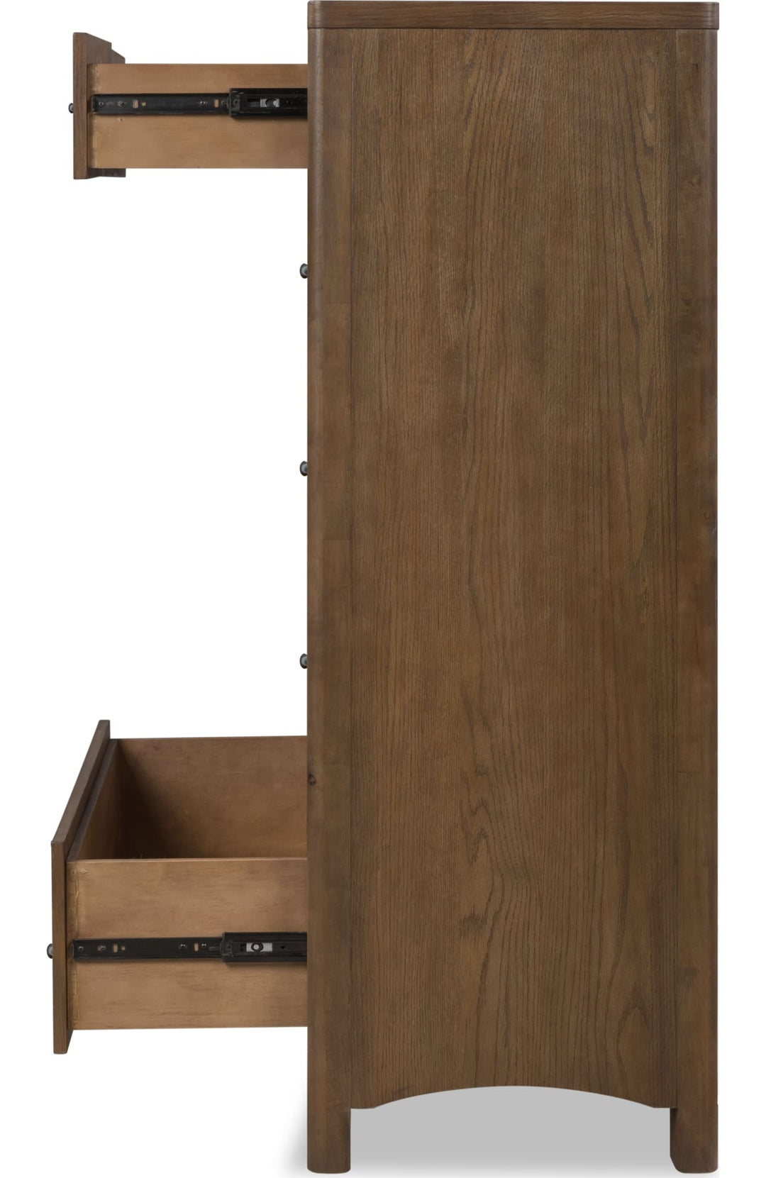 Arden Six Drawer Chest in Tavern Brown — side view