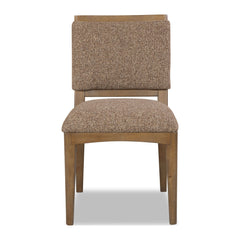 Arden Upholstered Side Chair by Modus in Tavern Brown — product view on a white background