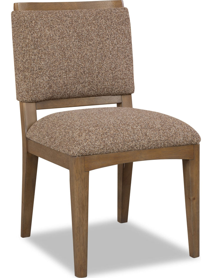 Arden Upholstered Side Chair in Tavern Brown — product view on a white background
