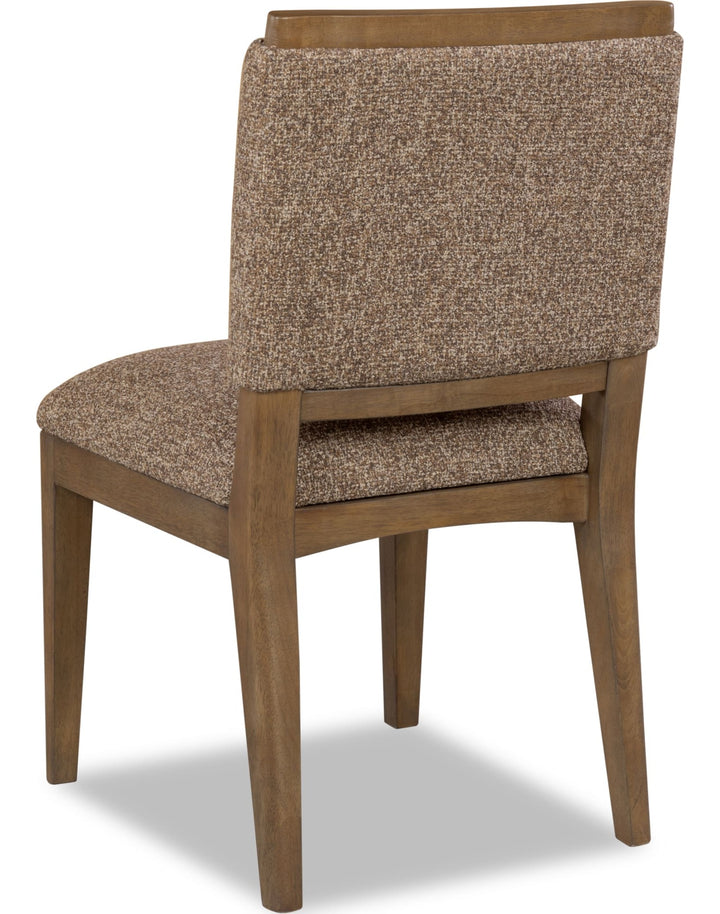 Arden Upholstered Side Chair in Tavern Brown — product view on a white background
